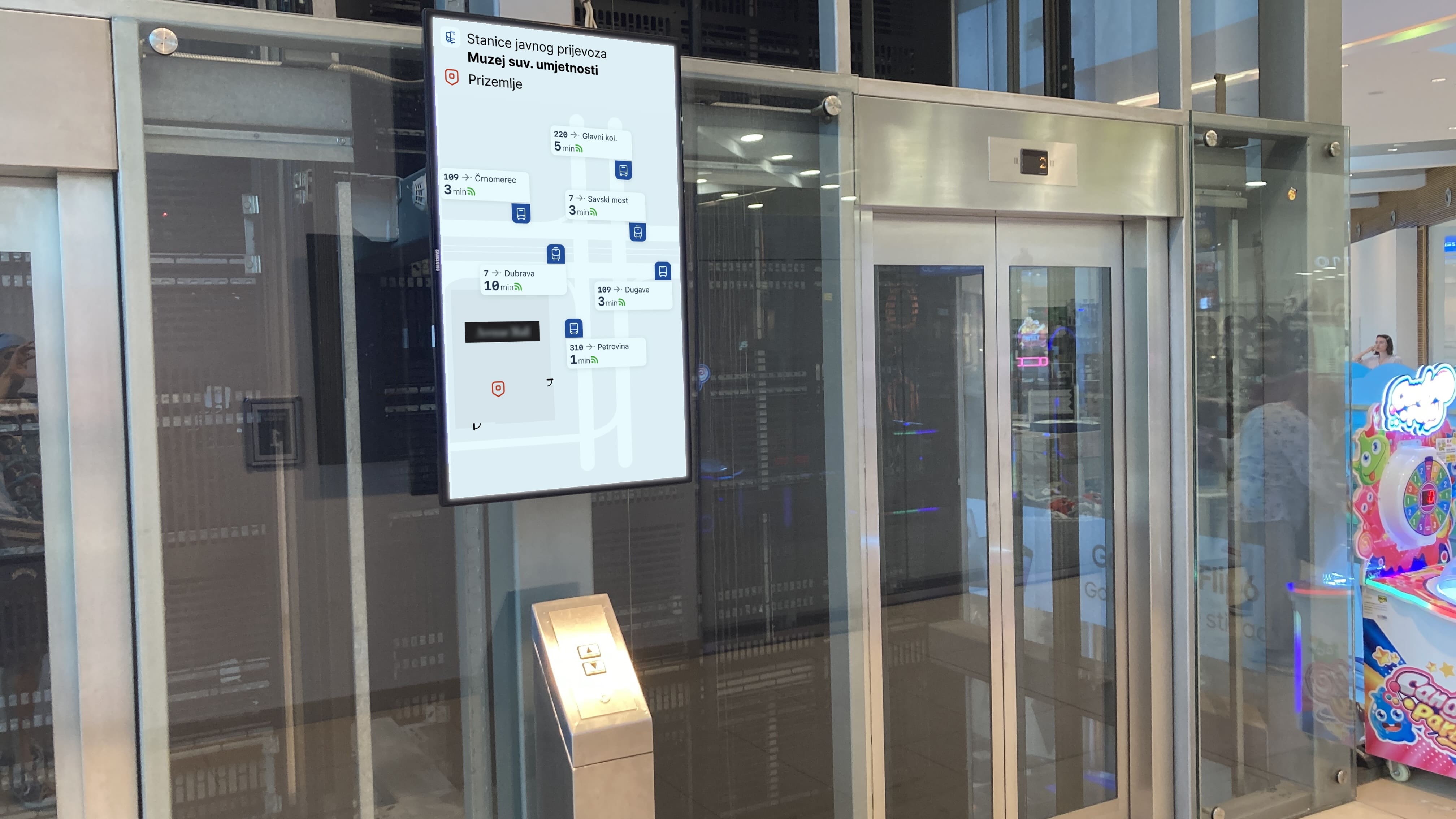 Transitopia kiosk at Zagreb