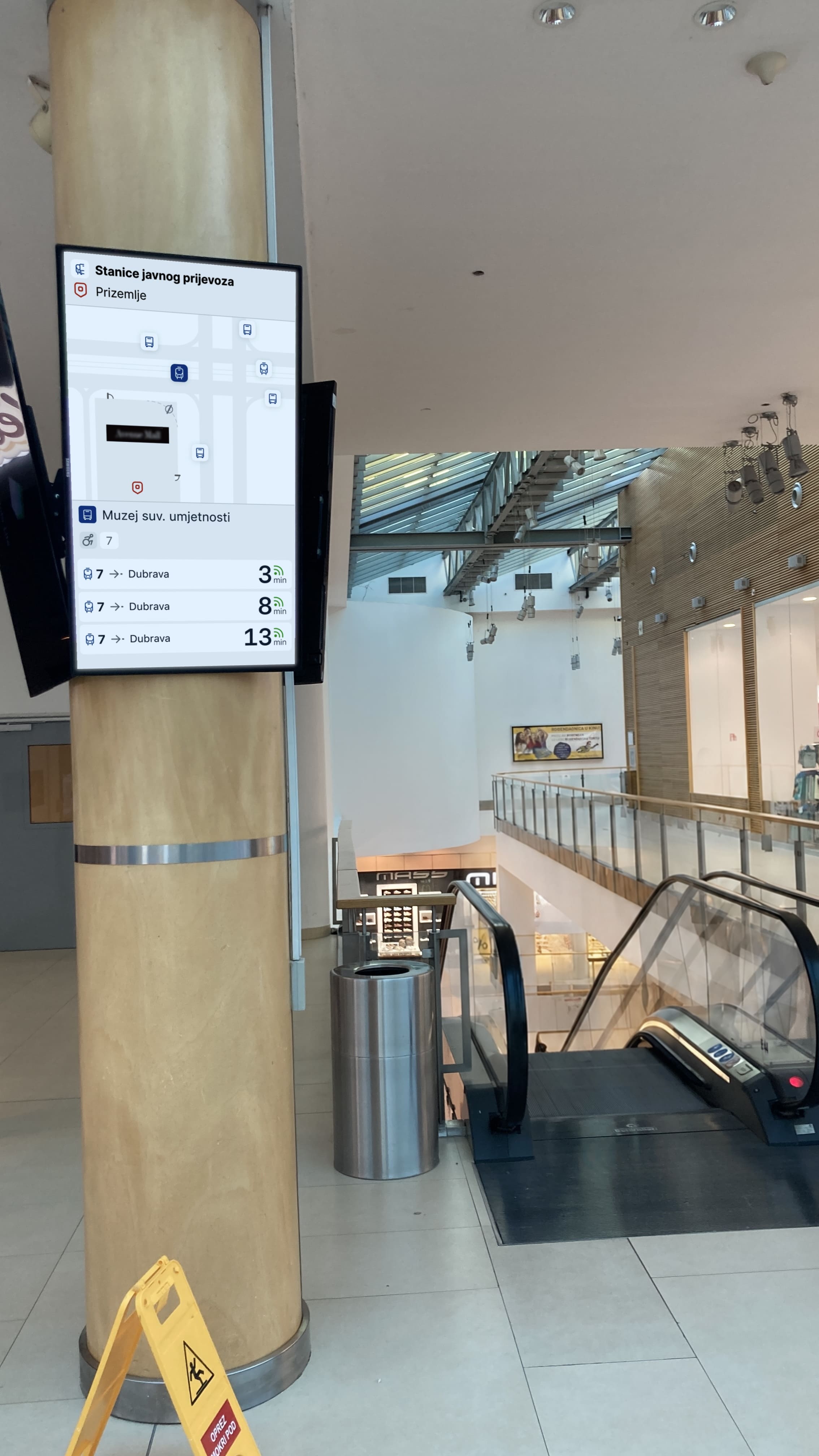 Transitopia kiosk at Zagreb